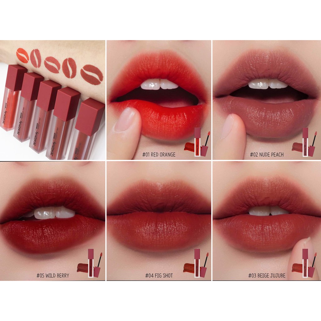 (Mẫu mới) Son DEARMAY California Cherry Velvet Tint 4.4g | BigBuy360 - bigbuy360.vn