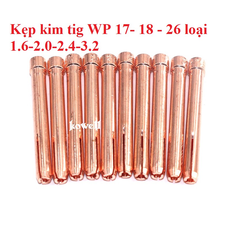 1- 2 cái - Thoát khí , kẹp kim dây hàn tig WP 17-18-26 loại đẹp 1.6-2.0-2.4  - phụ kiện máy hàn tig