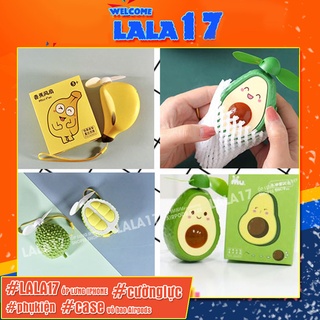 Quạt hình quả bơ cute cầm tay mini sạc điện gió mạnh giá rẻ 20k tốt nhất dễ thương chuối sầu riêng lala17