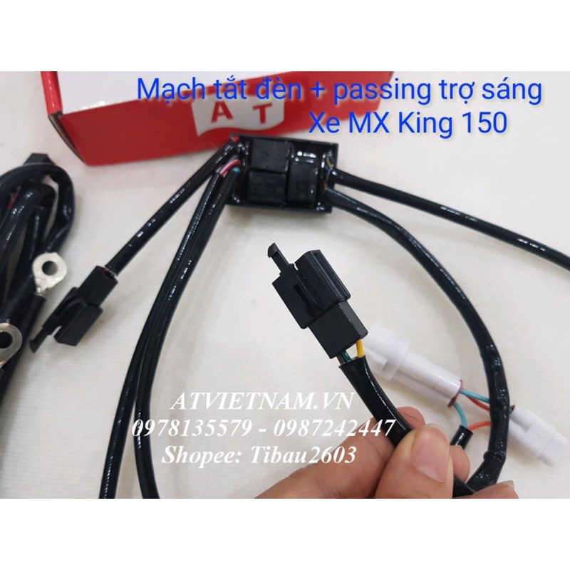 Mạch tắt đèn tích hợp passing trợ sáng xe MX KING 150