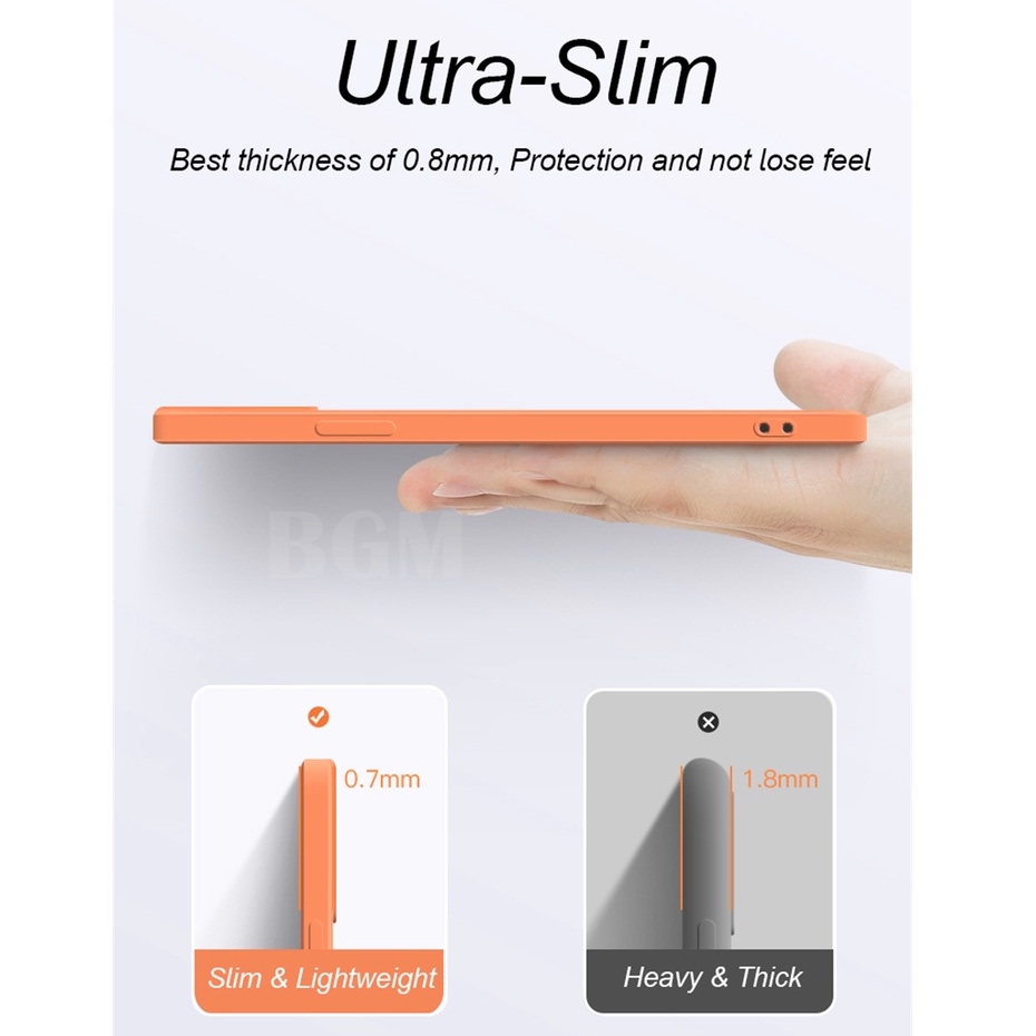 Ốp điện thoại silicon mềm khung vuông sang trọng chống sốc cho iPhone 11 12 13 Pro Max 8 7 Plus XS X XR SE 2020