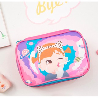TÚI Makeup Da PU Bentoy - siêu to đựng siêu nhiều