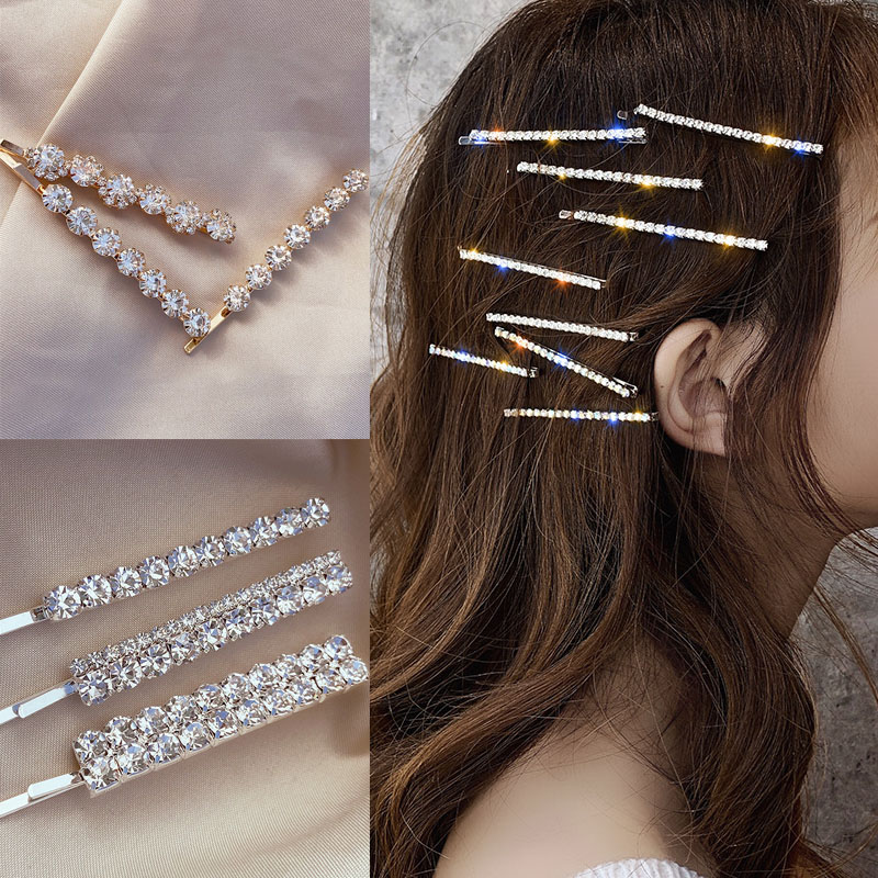 Bộ kẹp tóc đính đá zircon sang trọng thời trang dành cho nữ