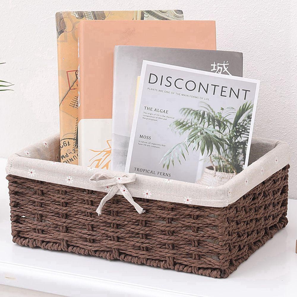 Giỏ Đựng Đồ Handmade Hình Khối Lập Phương Đa Năng Trang Trí Bàn Làm Việc