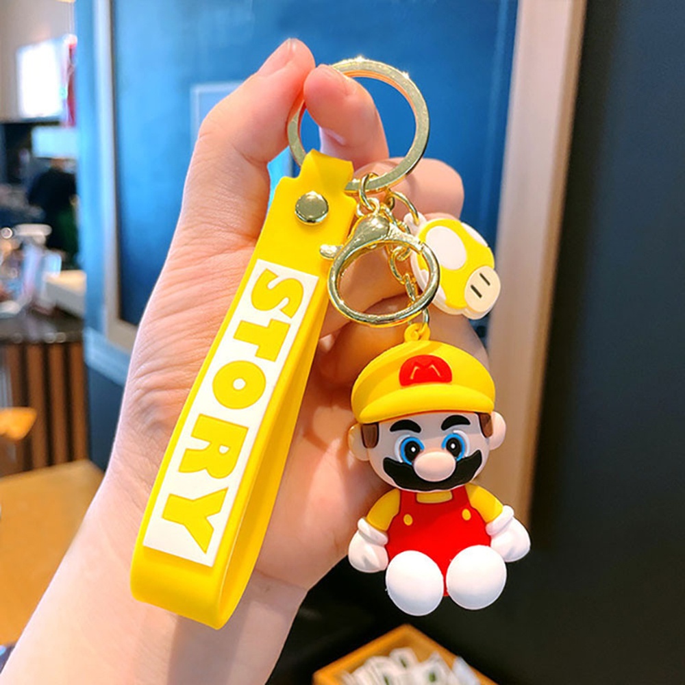 Móc Khóa Hình Hoạt Hình Mario Xinh Xắn