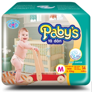 Giảm giá S75/ M70/ L65 miếng bỉm dán Pabys cho bé.