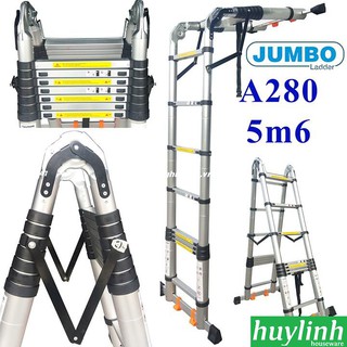 Thang nhôm rút chữ A cao cấp Jumbo A280