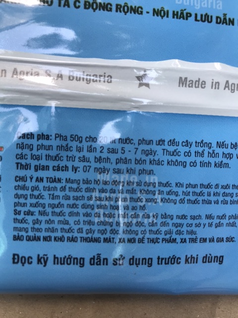 Thuốc đặc trị bệnh cây trồng Kin kin bul