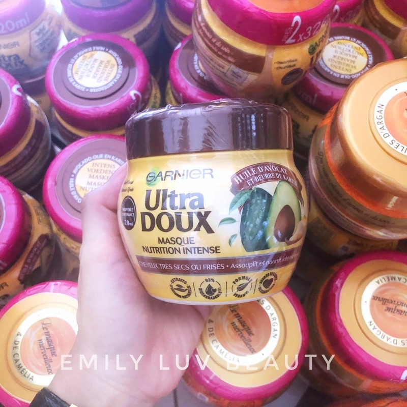 Dầu gội và ủ phục hồi tóc Garnier Argan Oil và hoa trà 250ml bản Đức