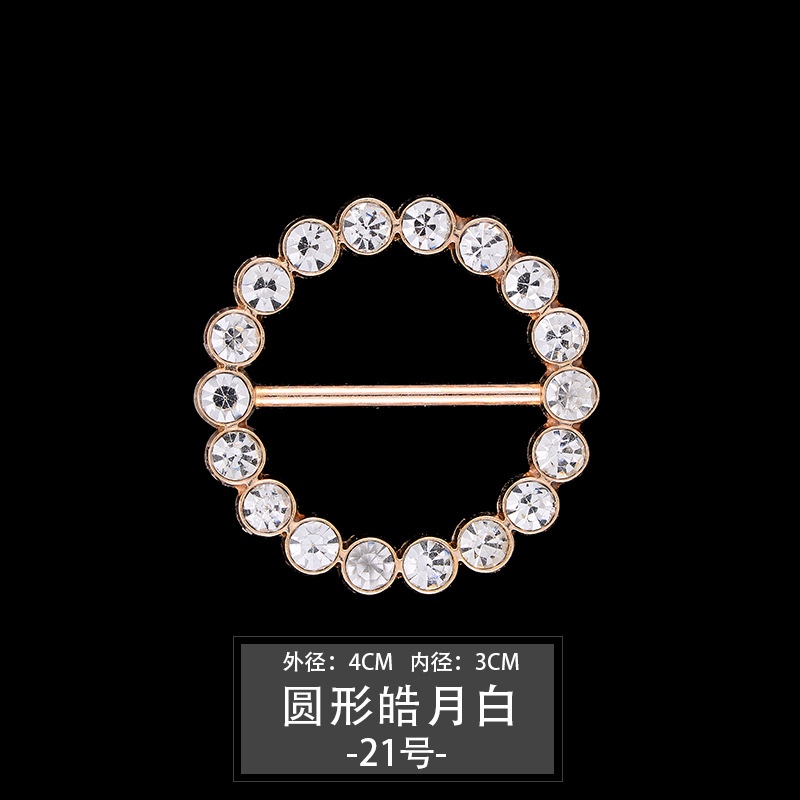 Khóa Thắt Nút Ngọc Trai Thắt Nút Hình Trái Tim Chống Chảy Ngược Phụ Kiện Thắt Lưng Áo Thun/Khăn Choàng Cổ/Ngọc Trai