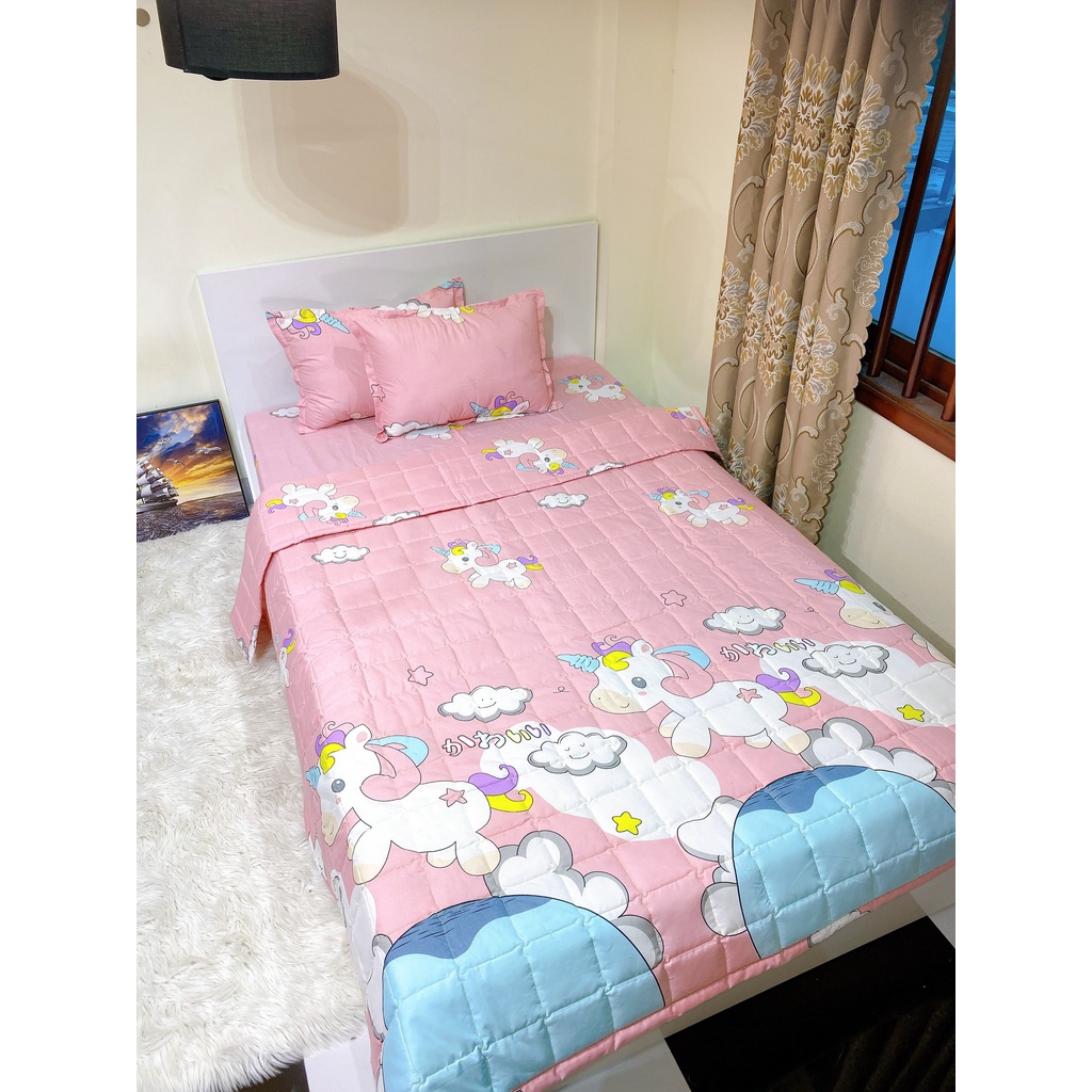 Ga trải giường bo chun bọc đệmMẪU NGỰA XÁM