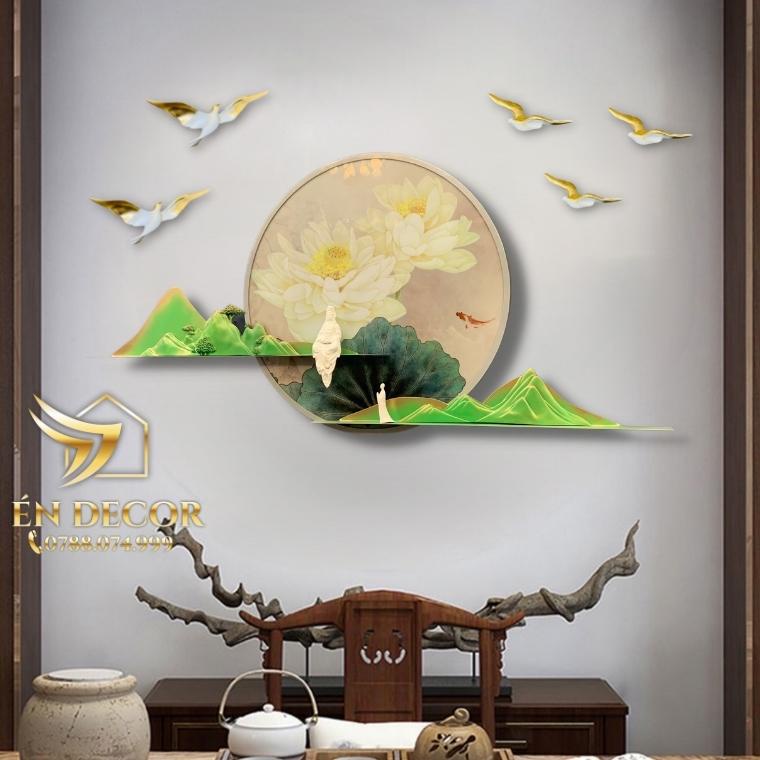 Tranh Phong Cảnh Treo Tường An Nhiên Nghệ Thuật, Tranh Sắt, Tranh Treo Tường Én Decor