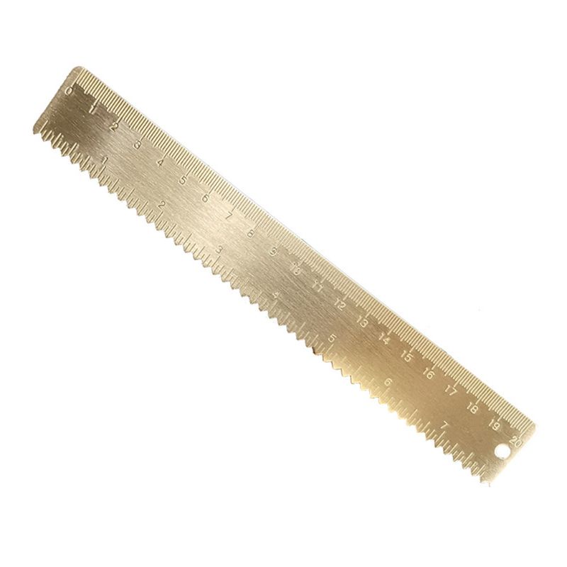 Thước Đo Đánh Dấu Trang Sách Bằng Đồng Thau 20cm
