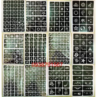 Khuôn hình - chữ xăm tattoo , vẽ henna