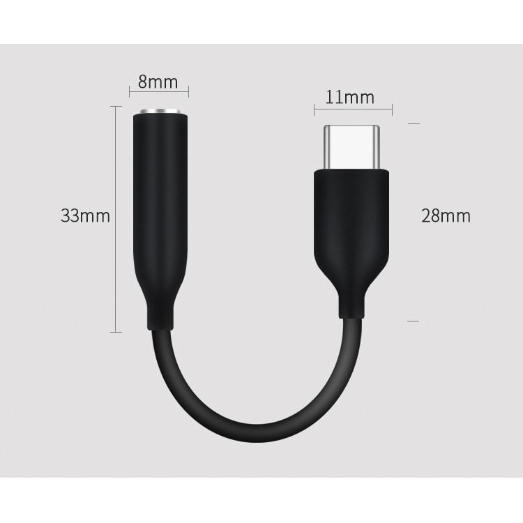 Cáp chuyển từ Type - C sang jack âm thanh 3.5 cho nhiều dòng điện thoại Type C
