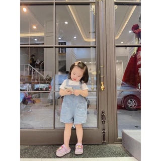 Quần yếm jean bé trai bé gái