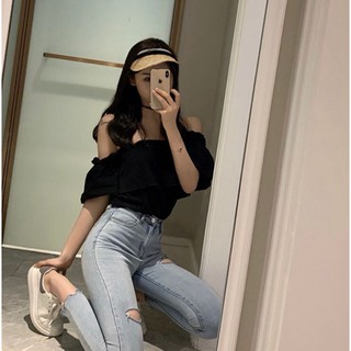 Áo Quây Croptop Trễ Vai