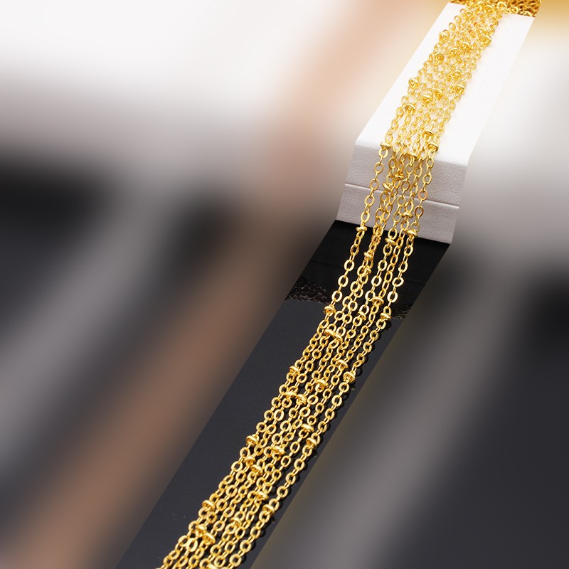 [Nguyên liệu làm trâm] 1m dây xích hạt 2mm