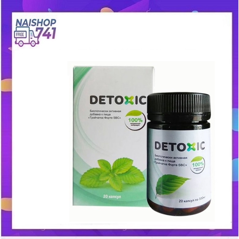 Viên uống Detoxic của Nga diệt ký sinh trùng, hôi miệng, cải thiện tiêu hóa