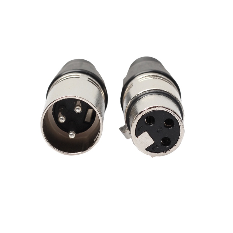 Set 1 Cặp Đầu Cắm XLR 3 Pin Chuyên Dụng Chất Lượng Cao