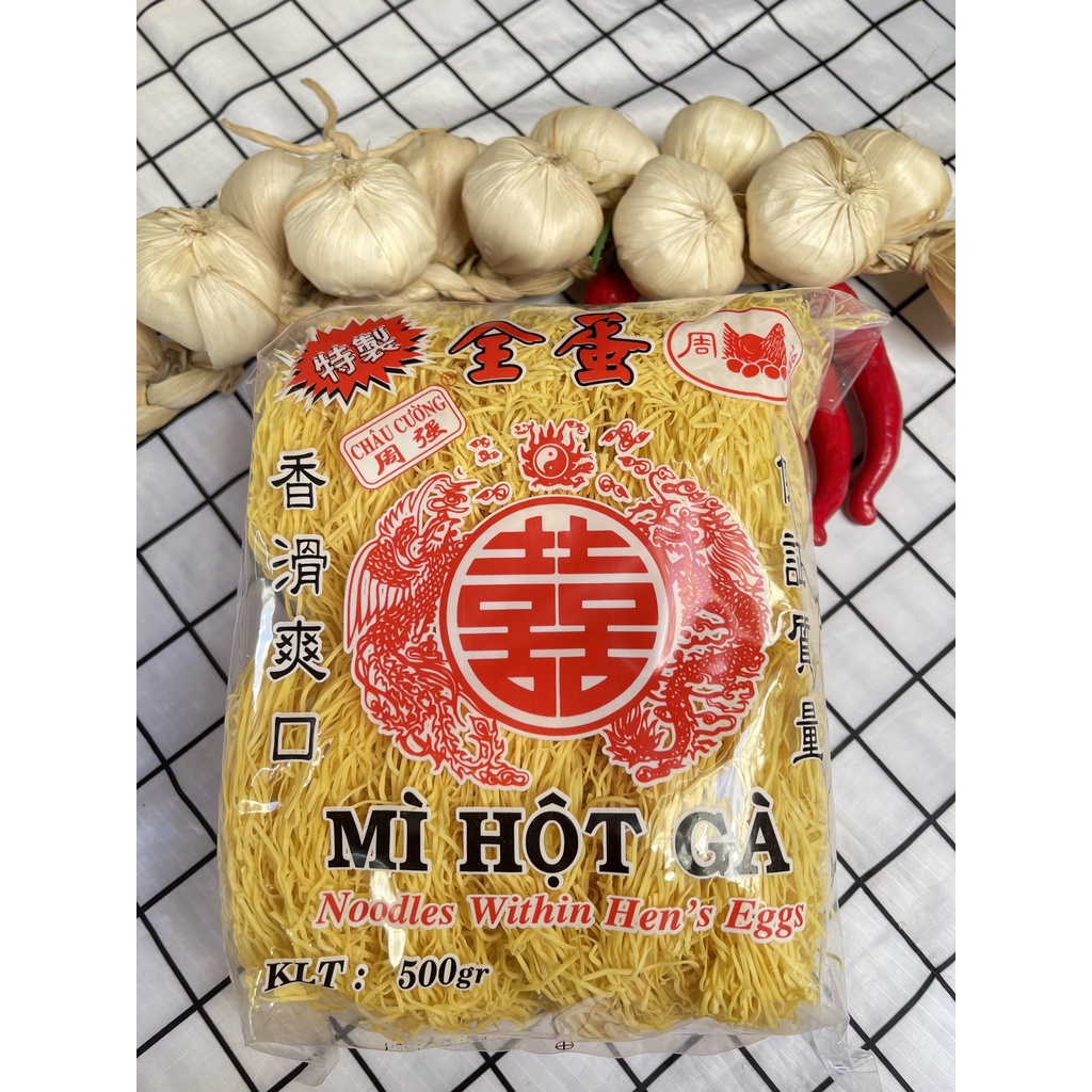 MÌ HỘT GÀ ( MÌ TRỨNG ) CHÂU CƯỜNG ĐẶC BIỆT 500GRAM