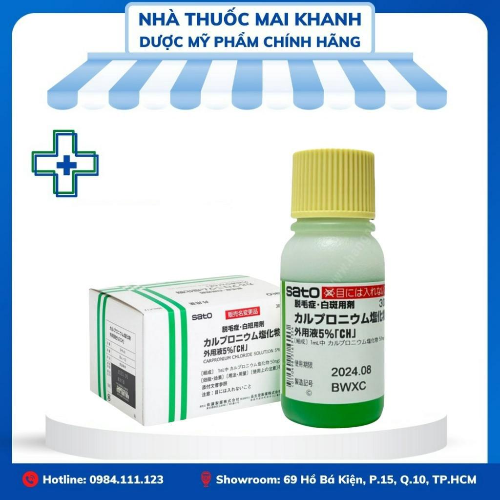 Tinh Chất Bôi Kích Thích Mọc Tóc Thảo Dược SATO 30ml Lọ lẻ.