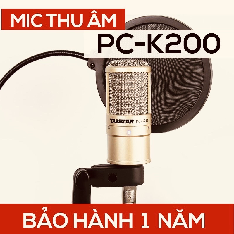 Micc thu âm livestream Takstar PC-K200 chuyên nghiệp  12 tháng