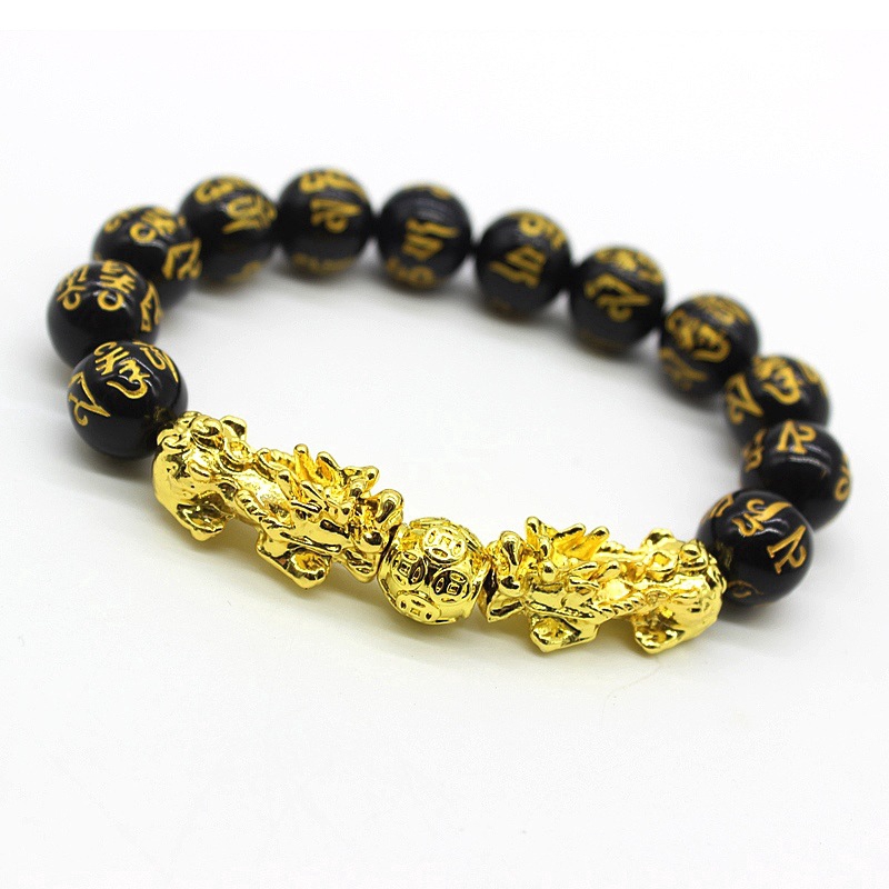 Vòng đeo tay may mắn dạng xâu chuỗi hạt bằng hợp kim nhôm cao cấp