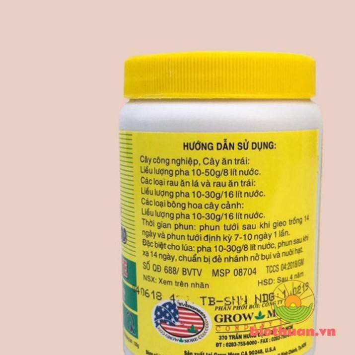Phân bón lá NPK chuyên dùng Growmore 30-10-10 + TE 100g