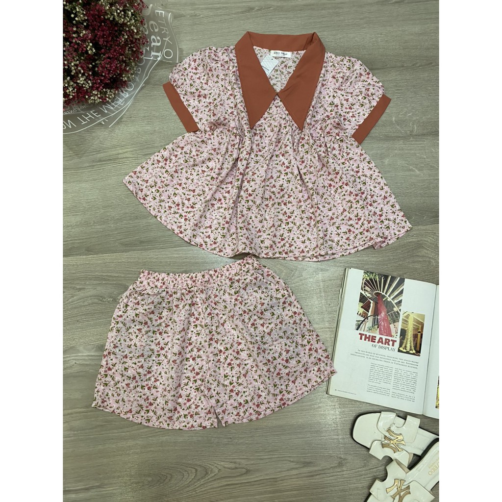 Set đùi babydoll vải lụa siêu xinh, chất vải mềm mịn