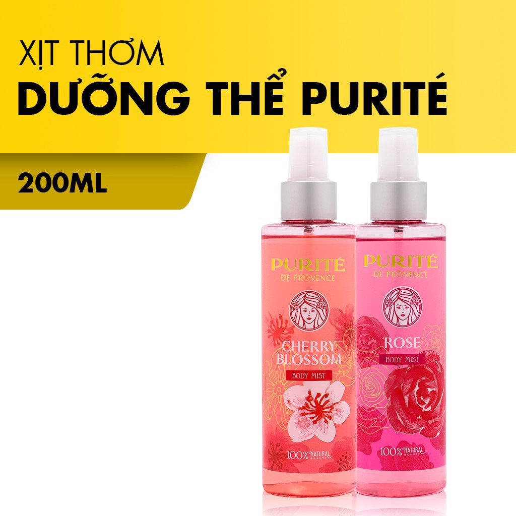 XỊT THƠM DƯỠNG THỂ PURITE 200ML