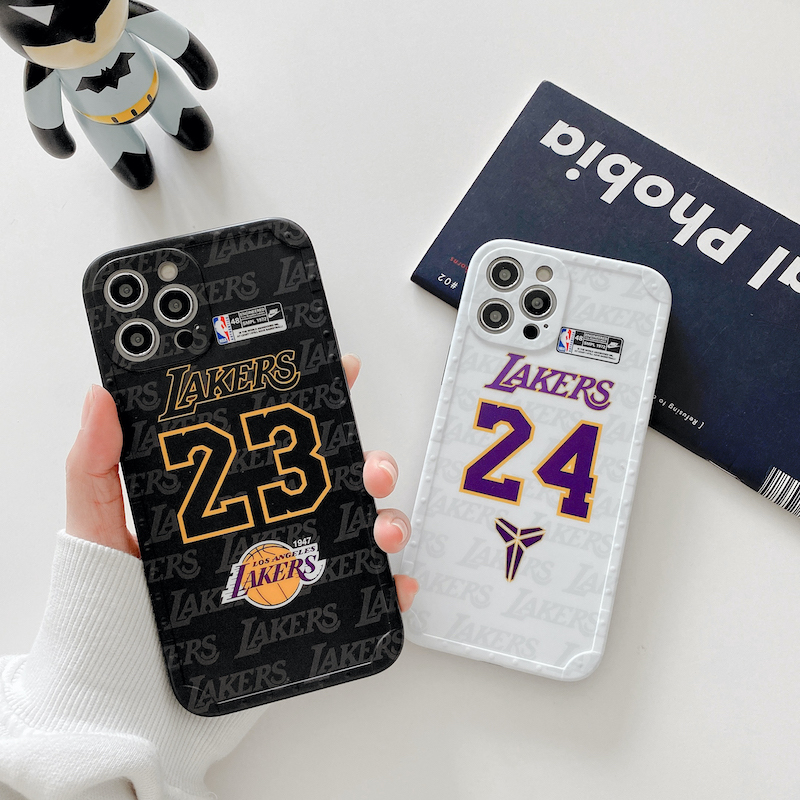 Ốp Điện Thoại Mềm Hình NBA Lakers 23 24 Cho iPhone 15 14 13 12 11 Pro Max X XS XR 7 8 Plus