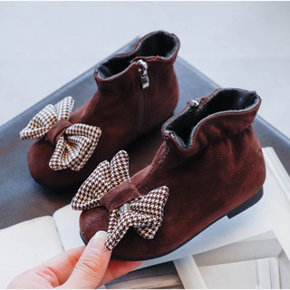 giày bốt bé gái size 26-36 da lộn mềm xinh