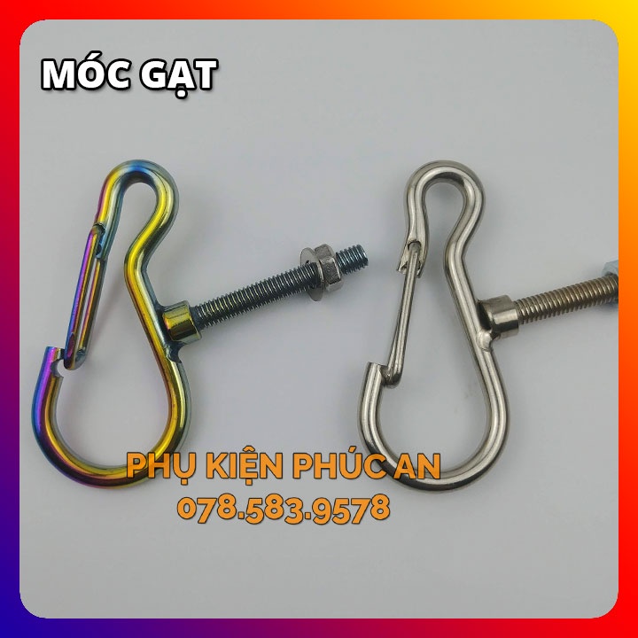 Móc treo đồ INOX, TITAN gắn xe máy, xe điện AB airblade Vario Winner X Exciter Sirius Cub Dream Wave