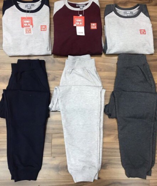 Bộ nỉ nam uniqlo