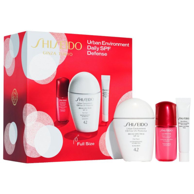 Set dưỡng da và chống nắng SHISEIDO Urban Environment Daily SPF Defense