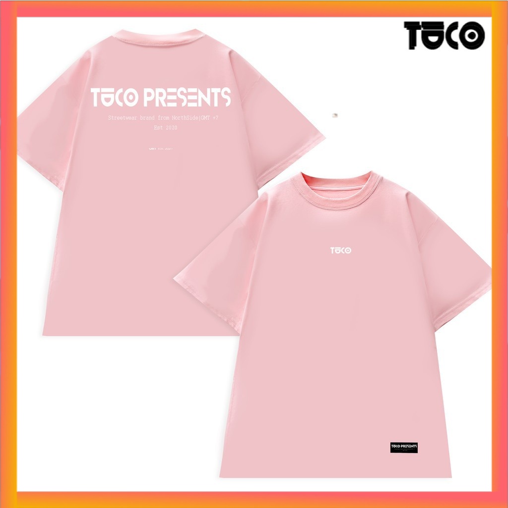 Áo thun tay lỡ basic tee TUCO Hồng Pink, áo phông cotton form rộng OVERSIZE unisex nam nữ local brand