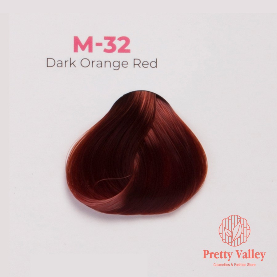 Thuốc nhuộm tóc màu nâu cam MOLOKAI, thuốc nhuộm tóc chứa collagen tảo biển siêu dưỡng - Pretty Valley Store
