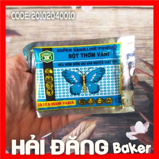 Bột thơm Vani VANILLINE hiệu con BƯƠM BƯỚM - VỈ LẺ 10 ống