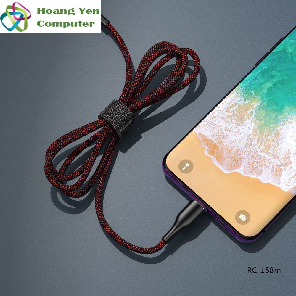 Cáp Sạc Nhanh MICRO USB Remax RC-158M Đầu Nam Châm Hít Dài 1M Cho Android - BH 1 Năm