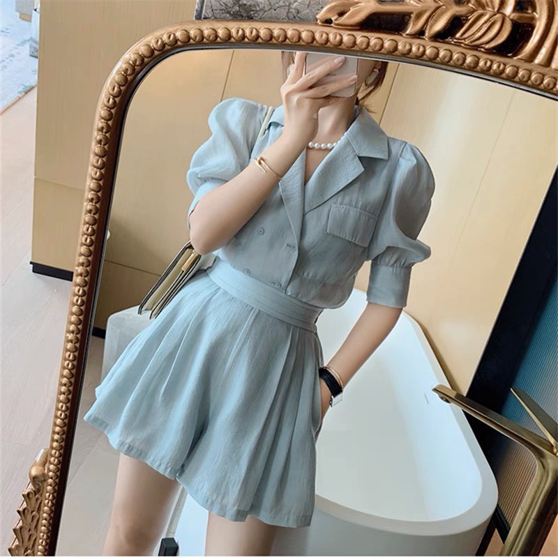 SET BỘ VEST NỮ 2 MÀU MIX QUẦN SHORT