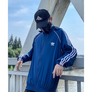Men's Adidas clover jacket sport casual sport hoodie jacket with hood