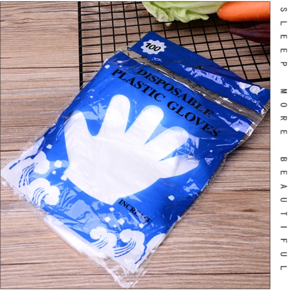 100 chiếc găng tay nilon nấu nướng, nhuộm tóc, , làm vệ sinh - găng tay nilong dùng 1 lần