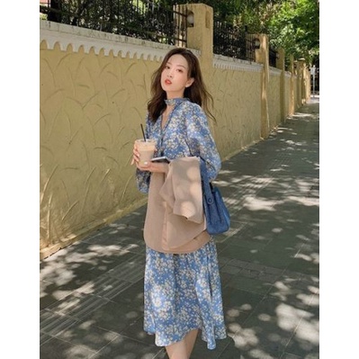 [ORDER ] Váy chiffon hoa nhí nữ tính Hàn