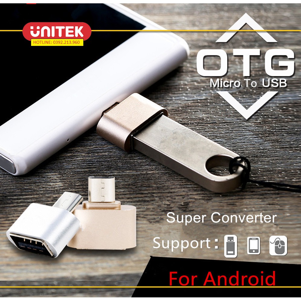 Đầu Chuyển Đổi OTG Micro USB sang USB Kết Nối Chuột, Bàn Phím Với Điện Thoại Android