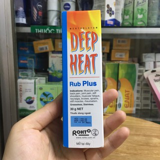 DEEP HEAT rub plus 30g kem Bôi Da