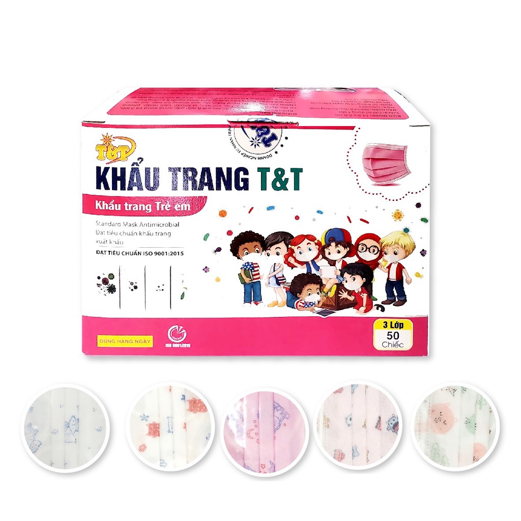 [LỌC KHUẨN 99,9%] Khẩu trang y tế cho bé (2D/3D) An toàn, Thoải mái, Dễ chịu