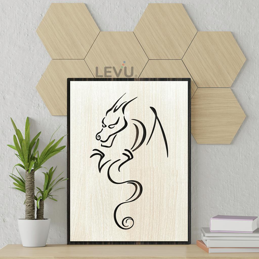 Tranh treo tường gỗ động vật 12 con giáp trang trí nhà cửa kích thước 30x40cm