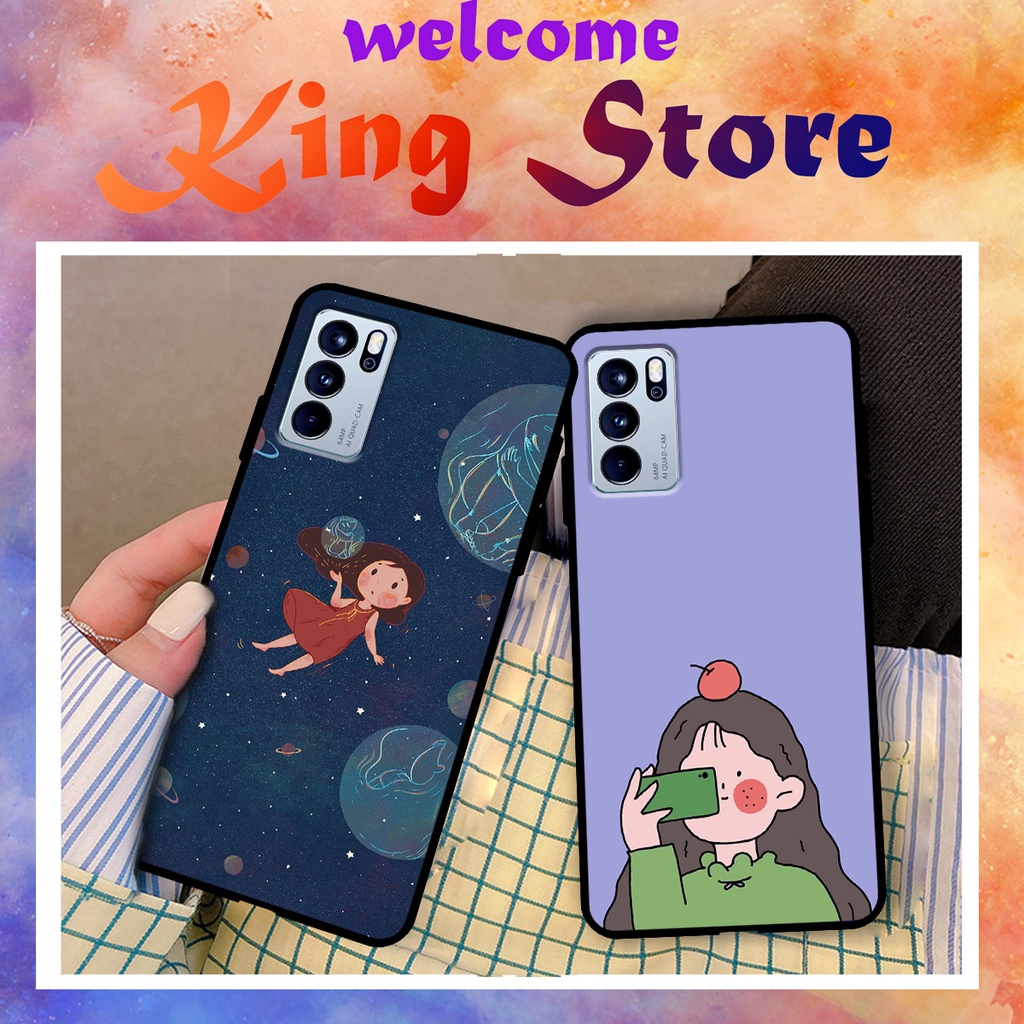 [HOT] Ốp lưng Oppo Reno 4/Reno 4 Pro/Reno 5/Reno 6/Reno 6Z in hình bé gái siêu xinh,  dễ thương