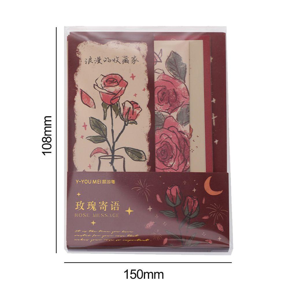 Bộ 20 Tấm Sticker Dán Trang Trí Hình Hoa Tulip Và Hoa Hồng DIY